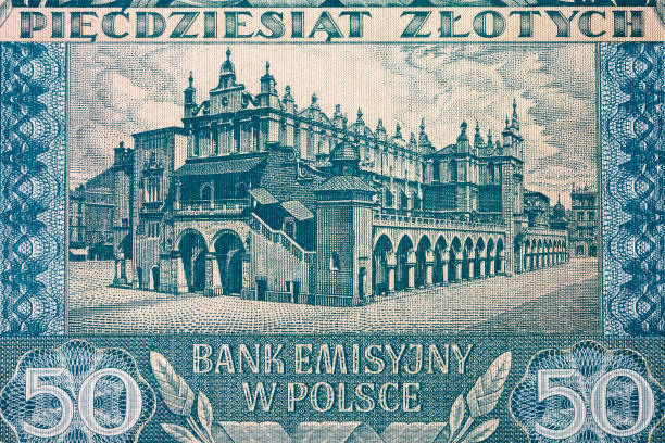 istock Krakow Cloth Hall from Polish money 1473652283