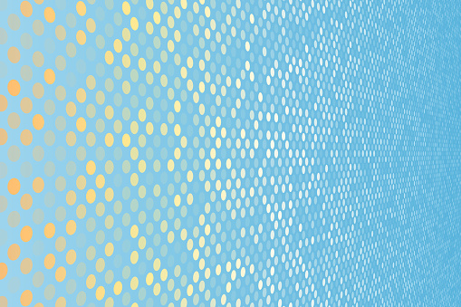 Modern and trendy background. Abstract geometric design with a mosaic of dots and beautiful color gradient. This illustration can be used for your design, with space for your text (colors used: Blue, White, Beige, Yellow, Orange). Vector Illustration (EPS file, well layered and grouped), wide format (3:2). Easy to edit, manipulate, resize or colorize. Vector and Jpeg file of different sizes.