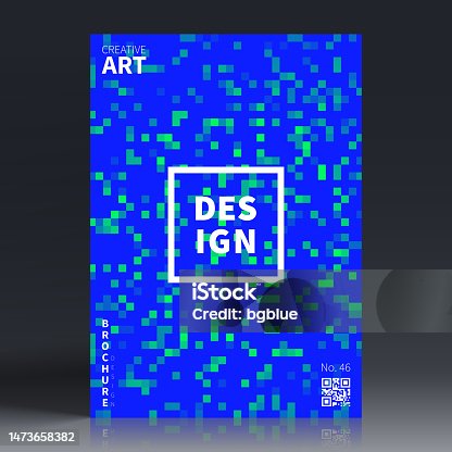 istock Brochure template layout, Blue cover design, business annual report, flyer, magazine 1473658382