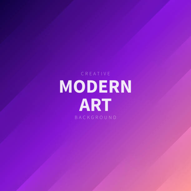 ilustraciones, imágenes clip art, dibujos animados e iconos de stock de fondo abstracto moderno - trendy purple degradado - purple backgrounds abstract lighting equipment