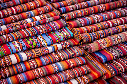 Closeup of a moroccoan carpet