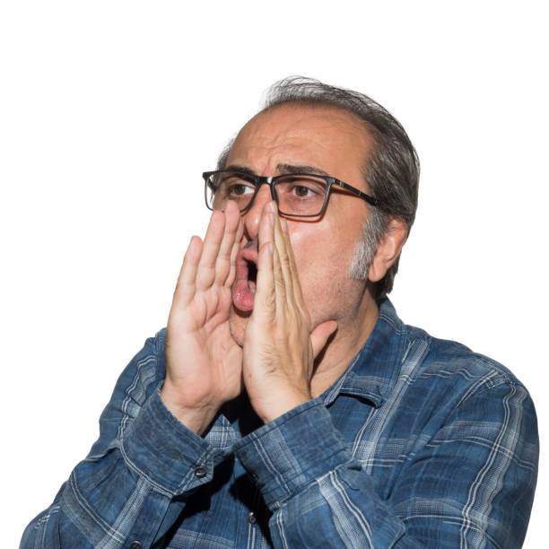 istock Portrait of  man screaming 1473662308