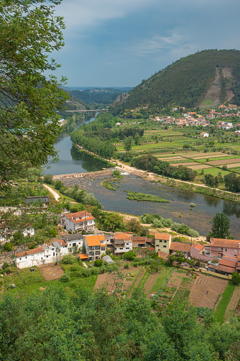 Vista de Penacova desde el mirador Mirante Emidio da Silva. Portugal. photo