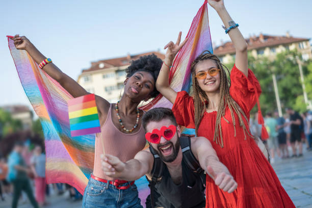 istock Friends celebrating pride month 1473671537