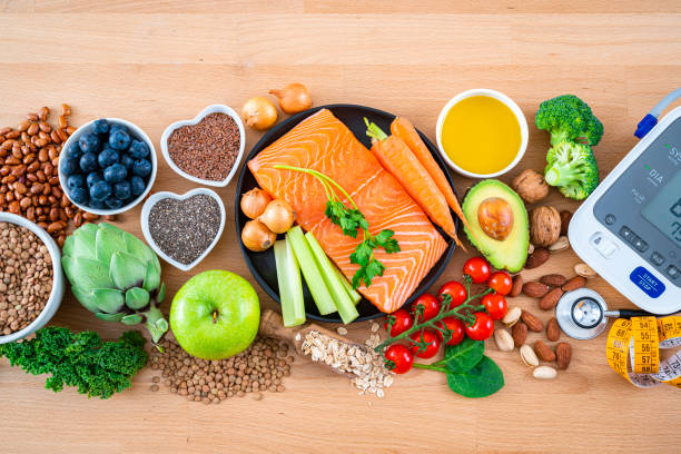 istock Well balanced diet for heart care 1473675193