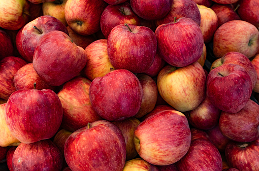 Red Apples on the Market Stall