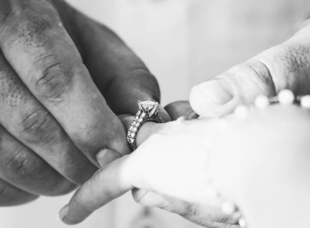Wedding ring stock photo