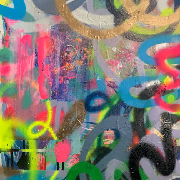 абстрактные граффити стрит-арт - textured textured effect graffiti paint стоковые фото и изображения