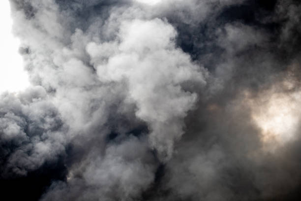istock Fire smoke background,Smoke caused by explosions,White smoke like clouds background. 1473680960