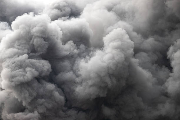 istock Fire smoke background,Smoke caused by explosions,White smoke like clouds background. 1473680967