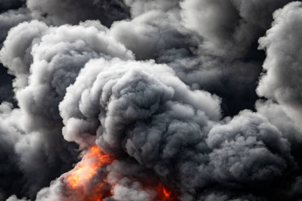 Fire smoke background,Smoke caused by explosions,White smoke like clouds background.