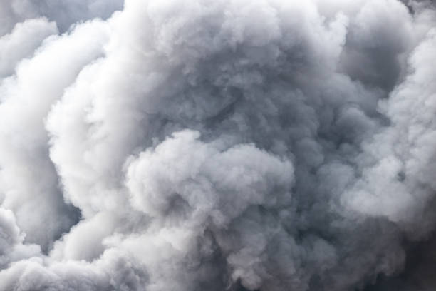 istock Fire smoke background,Smoke caused by explosions,White smoke like clouds background. 1473680983