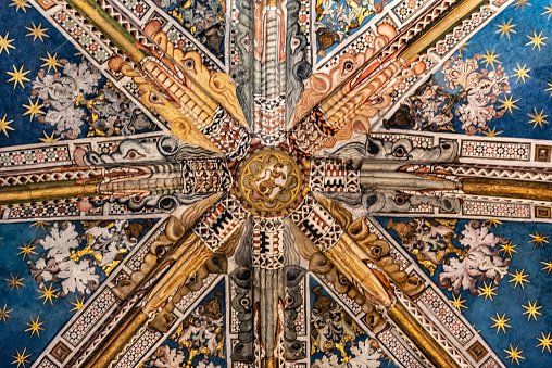 Genoa, Italy - Jul 31, 2022: Basilica di Santa Maria Assunta in Carignano, Genoa, Italy.