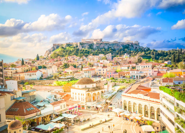 istock Skyline of Athenth with Acropolis hill 1473704184