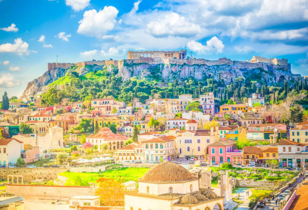 istock Skyline of Athenth with Acropolis hill 1473704187