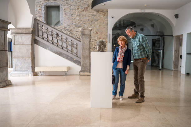 istock Retired Caucasian Couple at an Art Gallery 1473709864