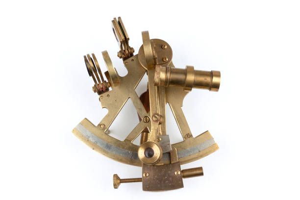 istock old nautical sextant with optics isolated on white background 1473710628