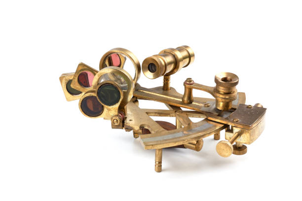 istock old nautical sextant with optics isolated on white background 1473710632