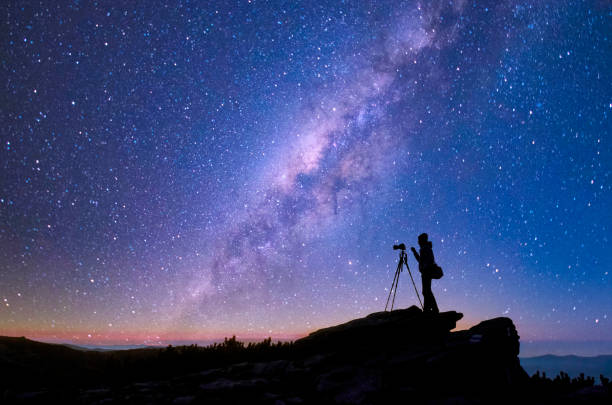 istock Milky Way and photographer silhouette 1473712869