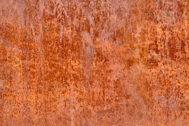 istock Beautiful abstract texture background from an iron sheet covered with corrosion and rust. 1473718381