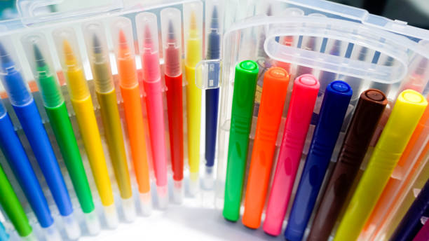 istock Crayons. Colorful wax pencils collection. 1473718961