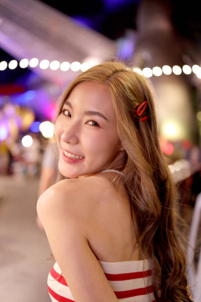 istock Girl in Night Market 1473729159