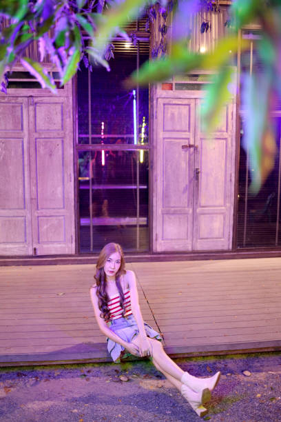 istock Girl in Neon Light 1473729195