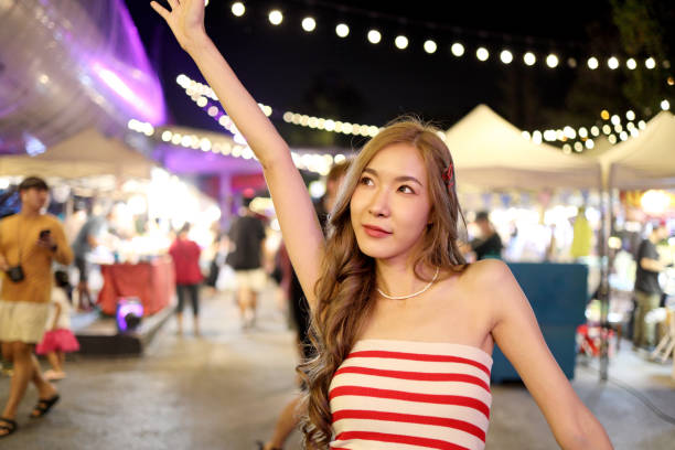 istock Girl in Night Market 1473729254