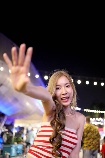istock Girl in Night Market 1473729257