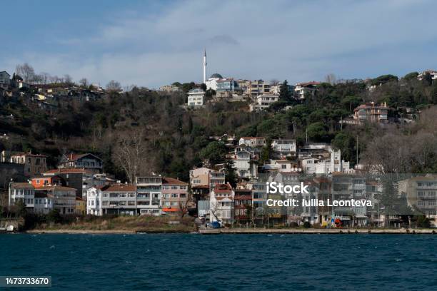Yenimahalle District Of Istanbul Part Of The Beykoz District From The Bosporus Water Area On A Sunny Day Istanbul Turkey Stock Photo - Download Image Now