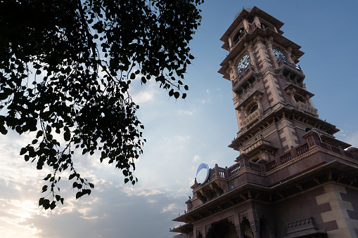 Famous Ghanta ghar Clock tower in Jodhpur, Rajasthan, India.
