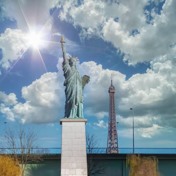 istock Paris, the liberty statue on the Seine 1473744109