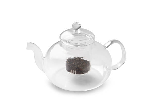 istock Glass teapot on isolation. 1473744489