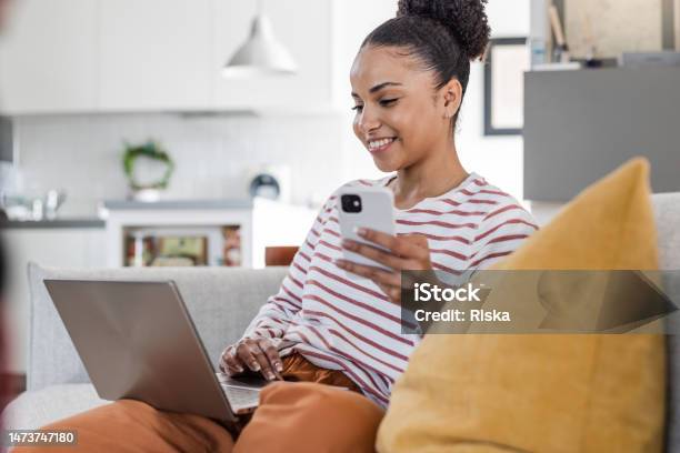 Lifestyle And Technology Stock Photo - Download Image Now - Domestic Life, Online Shopping, Laptop