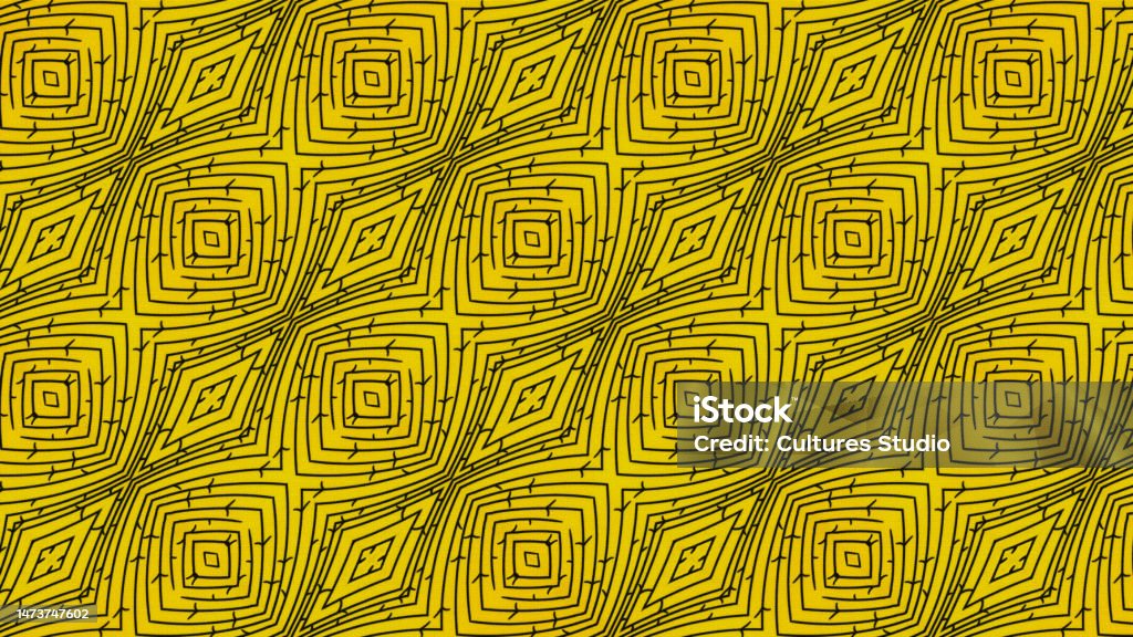 African Fabric Seamless And Textured Pattern Geometric Design Stock ...
