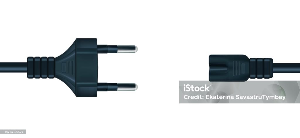 Plug Cable Vector Power Cable Cord Plug Vector Graphics Stock Illustration - Download ...