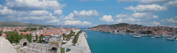 istock Panoramic view from above over trogir - croatia- 1473751214