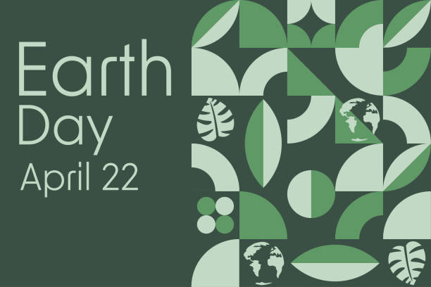 Happy Earth Day. April 22. Holiday concept. Template for background, banner, card, poster with text inscription. Vector EPS10 illustration. Happy Earth Day. April 22. Holiday concept. Template for background, banner, card, poster with text inscription. Vector EPS10 illustration the natural world stock illustrations