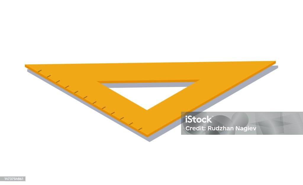 Triangle Ruler Carpentry Icon Construction Triangle Ruler