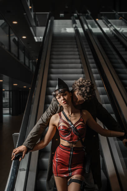istock Beautiful diverse couple saying goodbye 1473762479