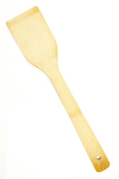 istock Wooden kitchen spatula isolated on white background 1473762946