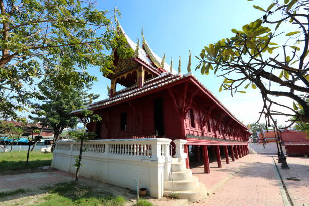 istock The sermon pavilion is a large Thai house 1473770593