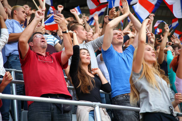 istock Spectators on a stadium with France playing 1473771223