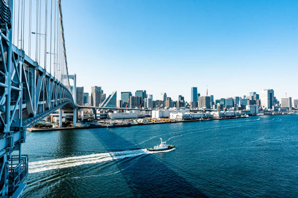 istock Rainbow bridge in Tokyo, Japan 1473778690