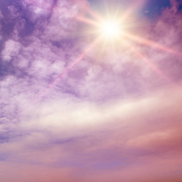 istock Fantastically beautiful sky in lilac tones 1473778758
