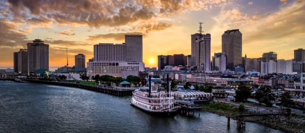 istock New Orleans Steamer sunset view 1473780034