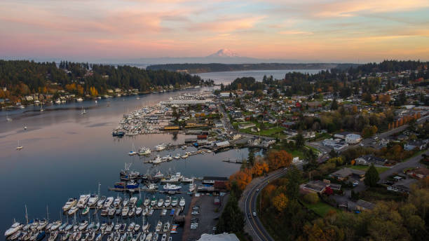 istock Sunset in Gig Harbor, Washington 1473789485