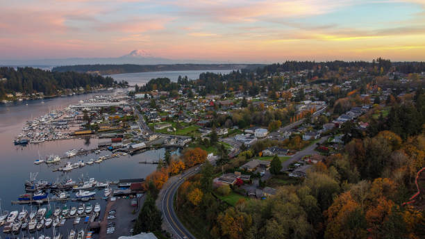 istock Beautiful Sky over Gig Harbor, Washington 1473789505
