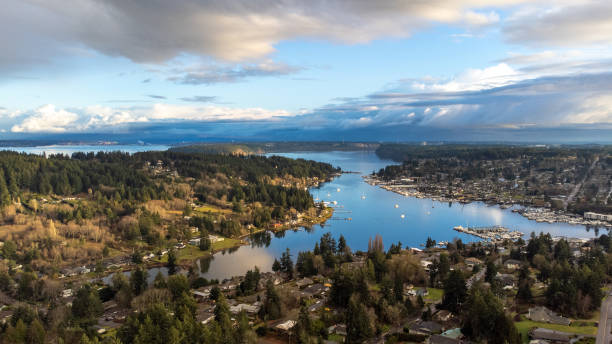 istock Beautiful Sky over Gig Harbor, Washington 1473789566