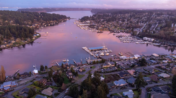 istock Sunset in Gig Harbor, Washington 1473789617